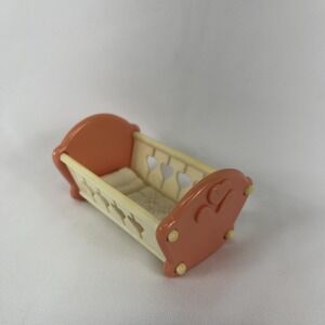 Loving Family Fisher Price Dream Dollhouse #4600 White Pink Cradle Accessory